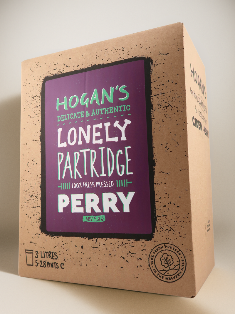 Hogan’s Lonely Partridge Perry 3 L Bag-in-Box – light, fruity and aromatic perry crafted from fresh-pressed pears and naturally fermented.
