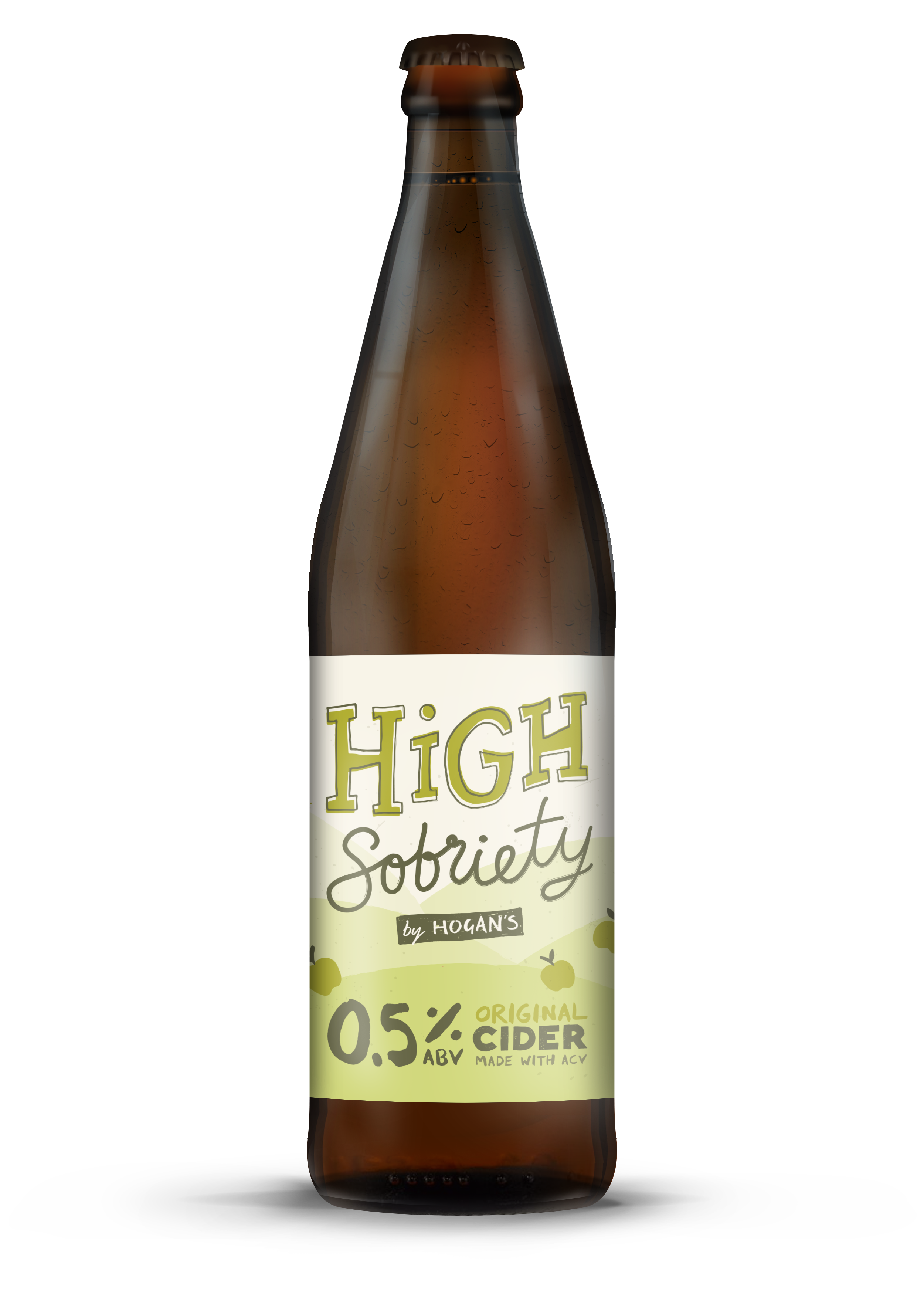 Hogan's High Sobriety Original low-alcohol cider bottle