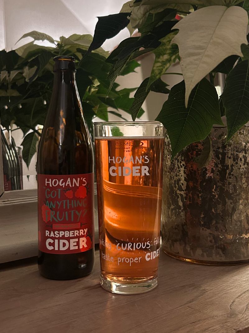 Hogan's Got Anything Fruity? Sparkling Raspberry Cider, 12 x 500ml bottles