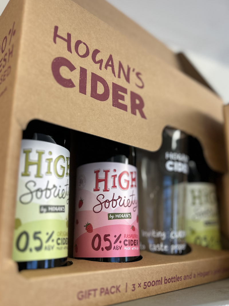 High Sobriety 0.5% ABV Raspberry Cider, 12 x 500ml bottles