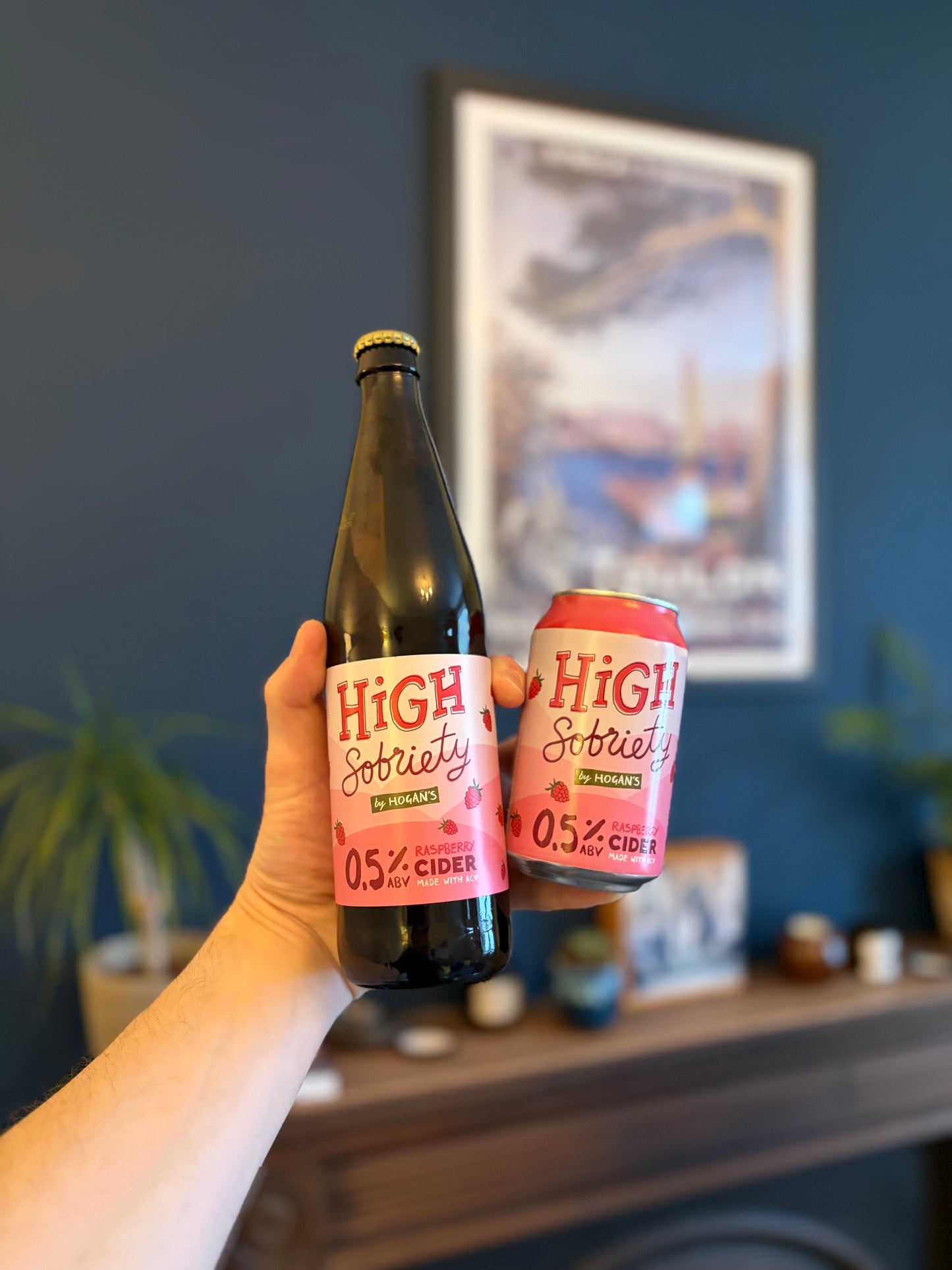 High Sobriety 0.5% ABV Raspberry Cider, 12 x 500ml bottles