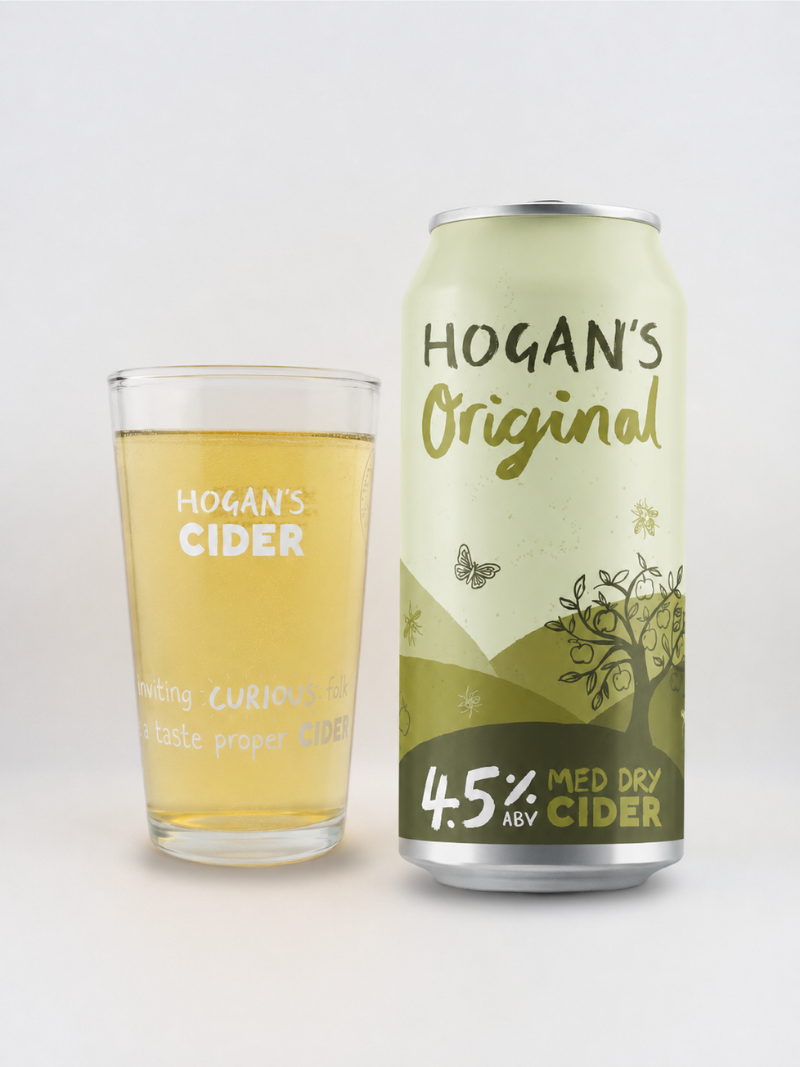 Hogan's Original Draught Cider, 440ml Can, 4.5% abv