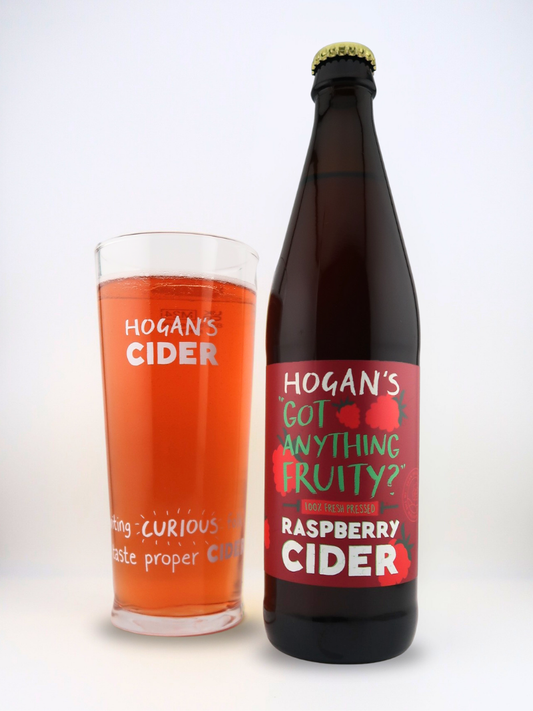 Hogan's Got Anything Fruity? Sparkling Raspberry Cider, 12 x 500ml bottles