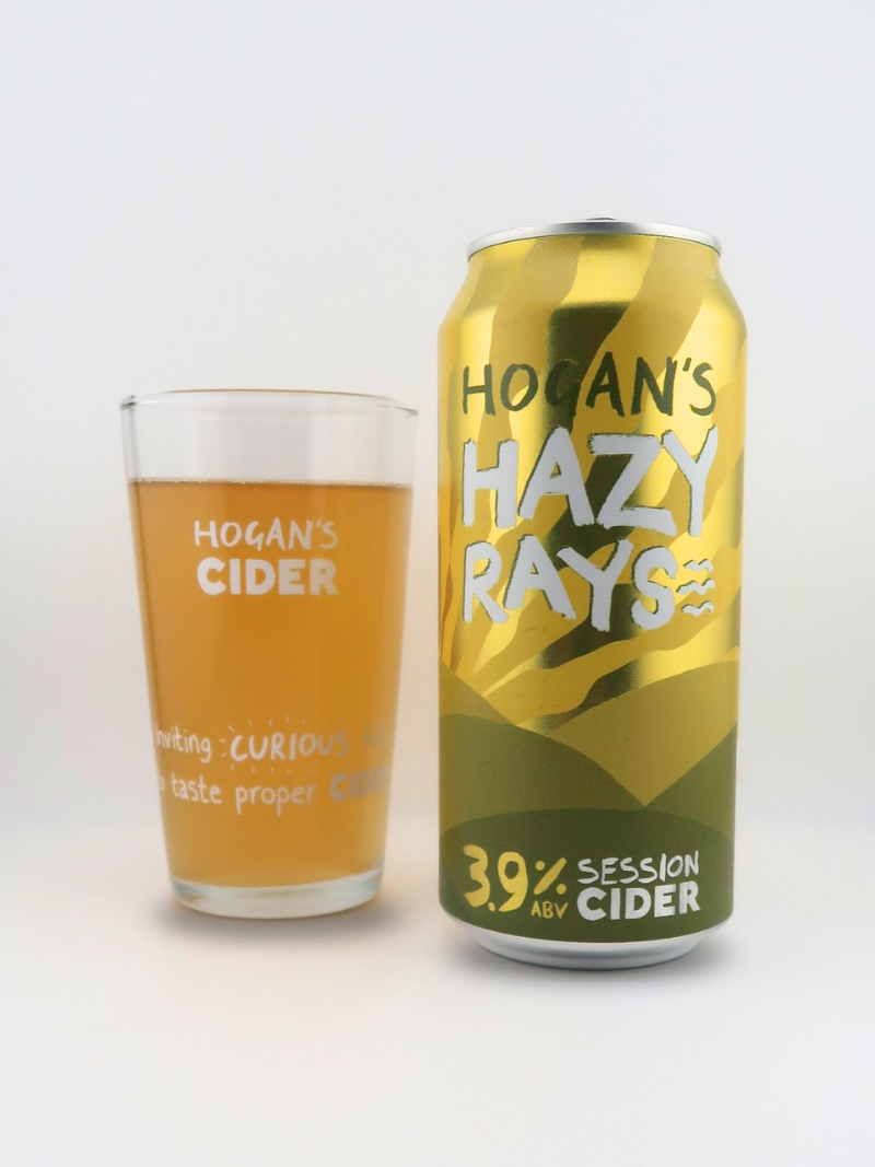 Hogan's Hazy Rays Session Cider (Sparkling), 12 x 440ml cans