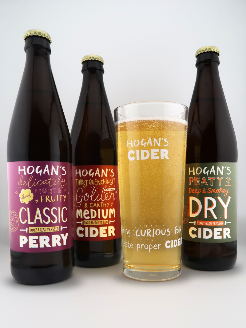 Hogan's Cider Gift Pack (3 x 500ml + Pint Glass)