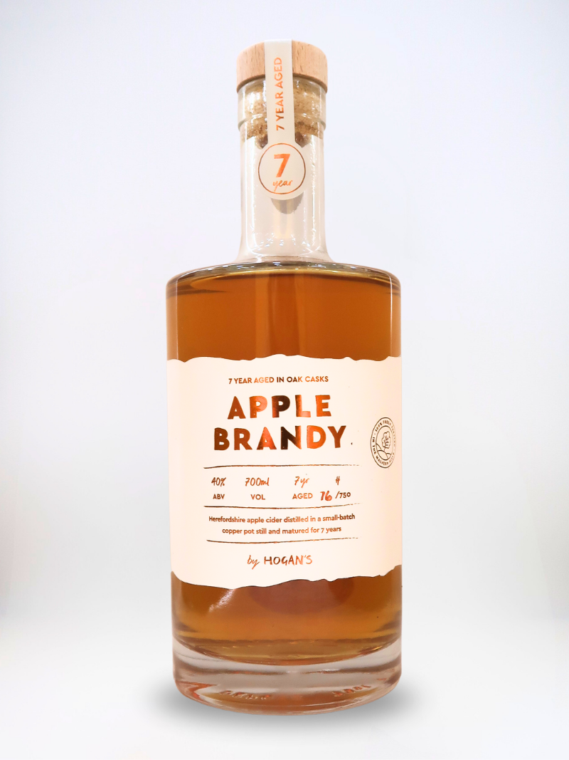 Hogan’s English Apple Brandy – 7 Year Old, small-batch spirit distilled from cider and aged in oak casks.